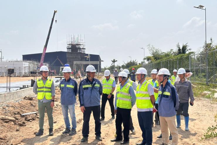 CHỦ TỊCH UBND TỈNH HẬU GIANG ĐẾN THĂM CÔNG TRƯỜNG DỰ ÁN NHÀ MÁY ĐIỆN SINH KHỐI HẬU GIANG