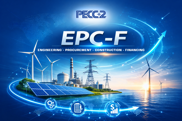 PECC2 TRIỂN KHAI MÔ HÌNH EPC-F: GIẢI PHÁP TỔNG THỂ CHO DỰ ÁN ĐIỆN VÀ HẠ TẦNG QUY MÔ LỚN